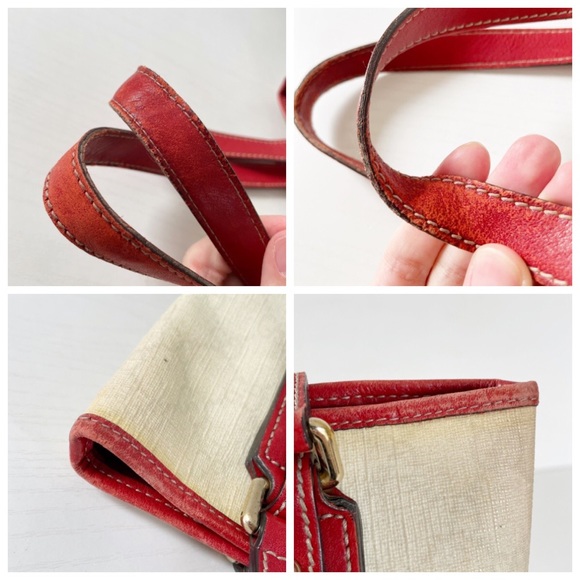 Gucci off white monogram coated canvas tattoo heart logo small tote bag - Picture 7 of 11